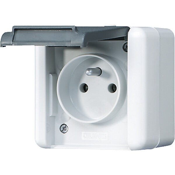JUNG Steckdose 16A 250V 2-pol.u.E 821 FKI W